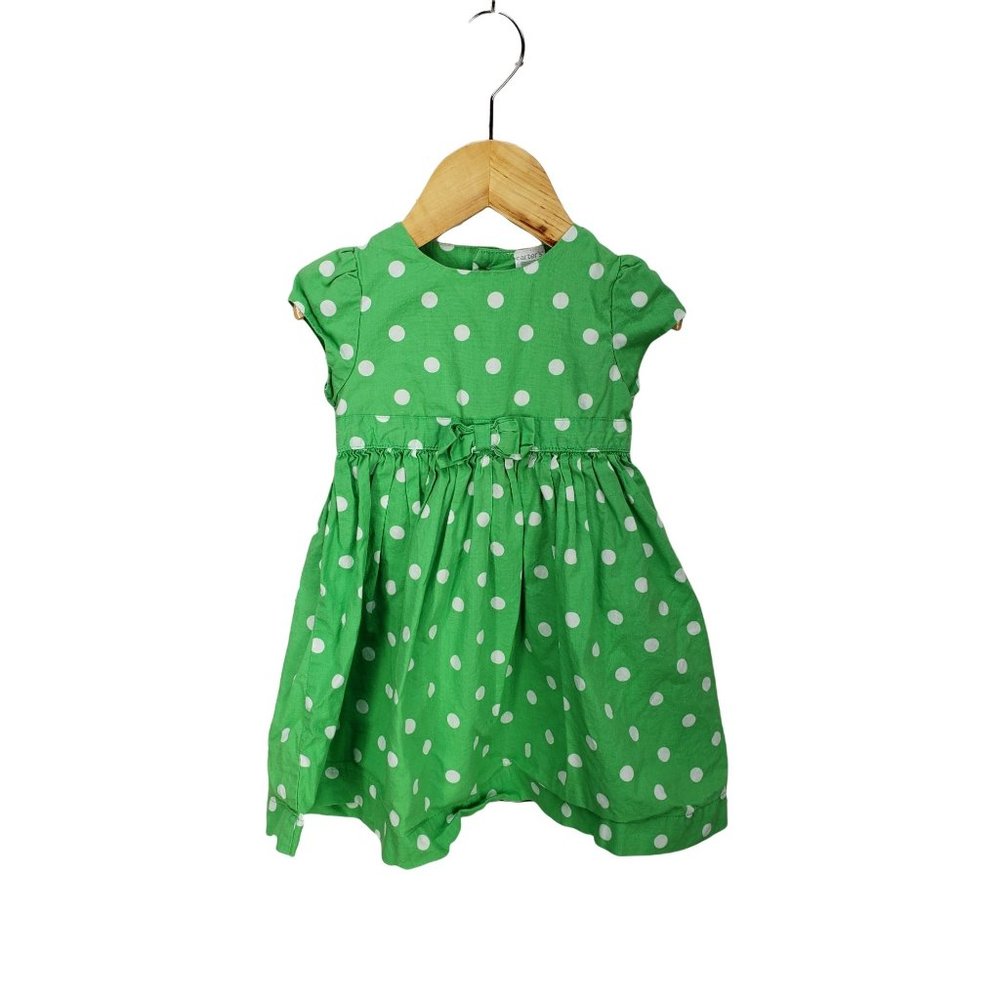 Carters 18 month Green white‎ Polka dot 2 piece toddler Dress